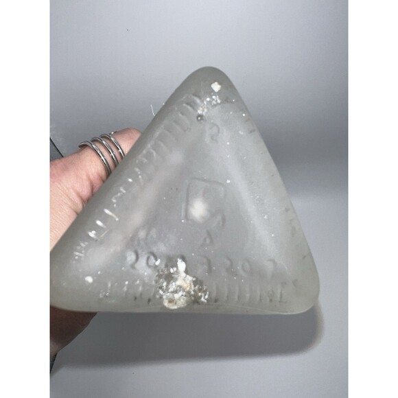 VIA VENETO ITALY milky Decanter bottle Silver Flower Cork Stopper Vintage - Picture 7 of 10